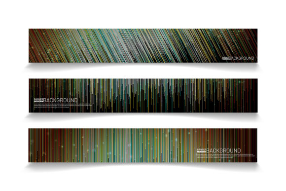 Elevate Your Visual Identity with Set Banner Design with Line Dot