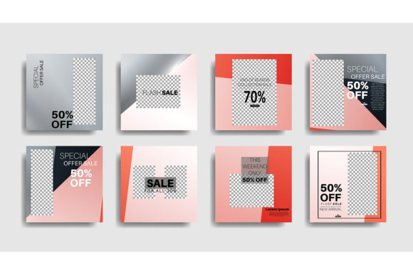 Strategic Visual Positioning with Square Web Banner for Social Media 86
